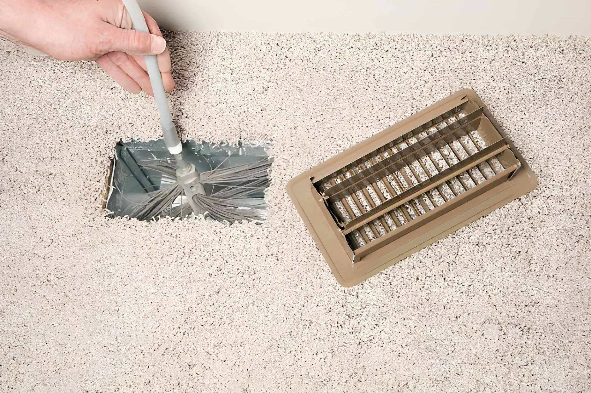 AC Genius performing professional Air Duct Cleaning in Marco Shores‑Hammock Bay, removing dust and allergens for cleaner indoor air.